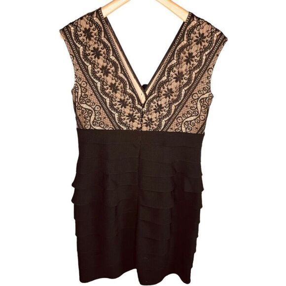 Jessica Howard Lace & Ruffle Cocktail Dress Size 14 | EUC - Picture 2 of 10